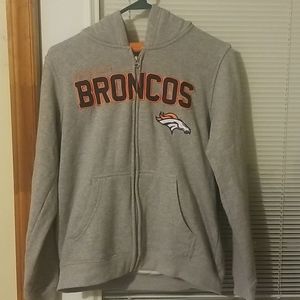 Denver Broncos NFL Zip Up Hoodie Youth Large